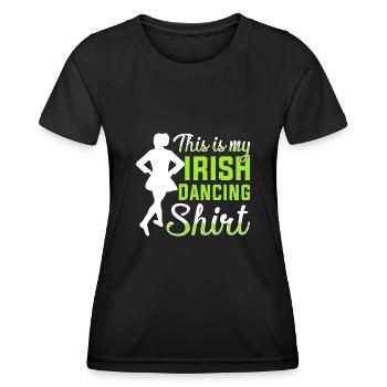 Danse irlandaise Danse irlandaise - T-shirt sport Femme - noir - Devant - AI Model Female 172 light (172cm)
