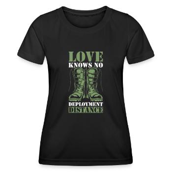 Deployment Distance Military Deployment Item - Women's Functional T-Shirt - black - Front - AI Model Female 172 light (172cm)