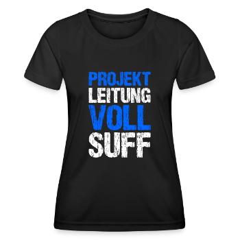 Bier Saufen Shirt Damen Herren Feiern Partnerlook - Frauen Funktions-T-Shirt - Schwarz - Vorne - AI Model Female 172 light (172cm)
