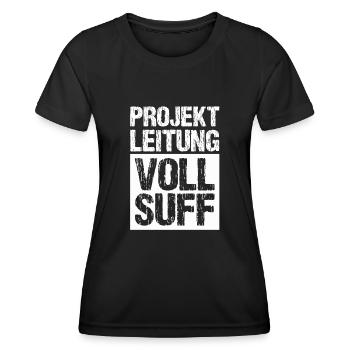 Bier Saufen Shirt Damen Herren Feiern Partnerlook - Frauen Funktions-T-Shirt - Schwarz - Vorne - AI Model Female 172 light (172cm)
