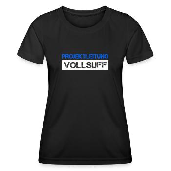Bier Saufen Shirt Damen Herren Feiern Partnerlook - Frauen Funktions-T-Shirt - Schwarz - Vorne - AI Model Female 172 light (172cm)