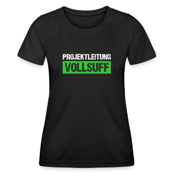 Bier Saufen Shirt Damen Herren Feiern Partnerlook - Frauen Funktions-T-Shirt - Schwarz - Vorne - AI Model Female 172 light (172cm)