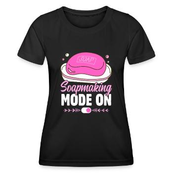 Soap Bath Soap Natural Soap - Women's Functional T-Shirt - black - Front - AI Model Female 172 light (172cm)