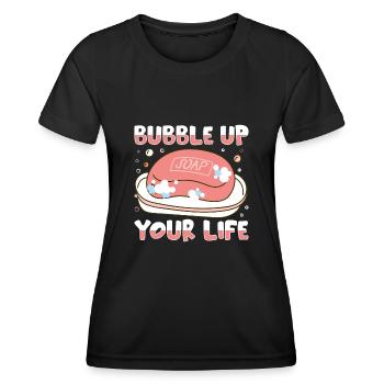 Soap Bath Soap Natural Soap - Women's Functional T-Shirt - black - Front - AI Model Female 172 light (172cm)