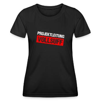 Bier Saufen Shirt Damen Herren Feiern Partnerlook - Frauen Funktions-T-Shirt - Schwarz - Vorne - AI Model Female 172 light (172cm)
