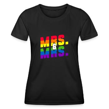 Mariage Gay Pride Mariage Gay - T-shirt sport Femme - noir - Devant - AI Model Female 172 light (172cm)