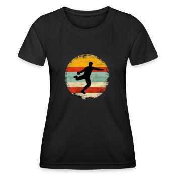 Discus Throw - Women's Functional T-Shirt - black - Front - AI Model Female 172 light (172cm)
