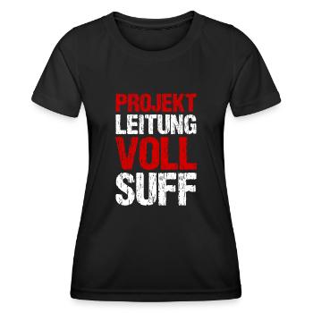 Bier Saufen Shirt Damen Herren Feiern Partnerlook - Frauen Funktions-T-Shirt - Schwarz - Vorne - AI Model Female 172 light (172cm)