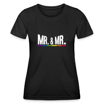 Mariage Gay Pride Mariage Gay - T-shirt sport Femme - noir - Devant - AI Model Female 172 light (172cm)