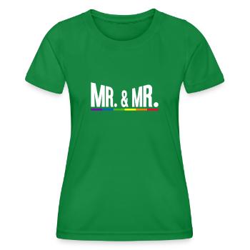 Mariage Gay Pride Mariage Gay - T-shirt sport Femme - vert - Devant - AI Model Female 172 dark (172cm)