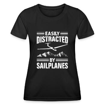 Glider - Women's Functional T-Shirt - black - Front - AI Model Female 172 light (172cm)