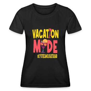 Cytotechnologiste Vacances Vacy Mode - T-shirt sport Femme - noir - Devant - AI Model Female 172 light (172cm)