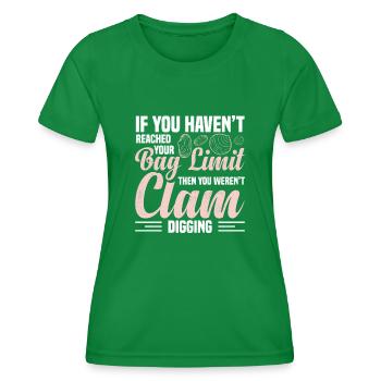 Moules Fruits de mer - T-shirt sport Femme - vert - Devant - AI Model Female 172 dark (172cm)