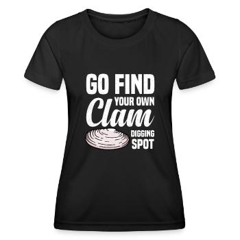 Mussels Seafood - Women's Functional T-Shirt - black - Front - AI Model Female 172 light (172cm)