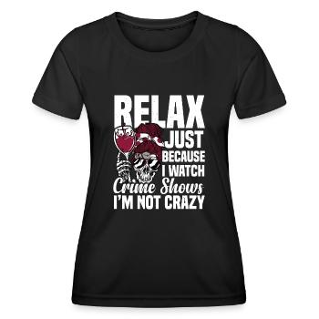 True Crime - Frauen Funktions-T-Shirt - Schwarz - Vorne - AI Model Female 172 light (172cm)