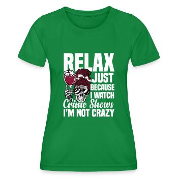 True Crime - Women's Functional T-Shirt - kelly green - Front - AI Model Female 172 dark (172cm)