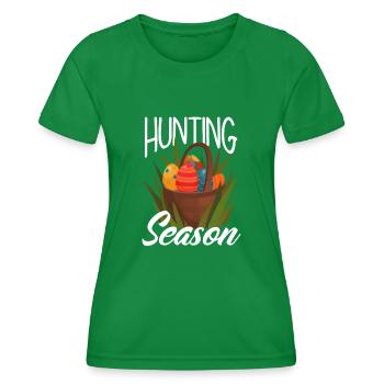 Jagt Saison Ostern Ostereier - Frauen Funktions-T-Shirt - Kelly Green - Vorne - AI Model Female 172 dark (172cm)