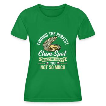 Moules Fruits de mer - T-shirt sport Femme - vert - Devant - AI Model Female 172 dark (172cm)