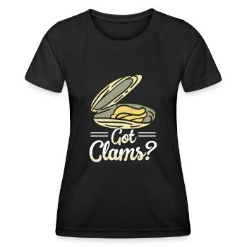 Mussels Seafood - Women's Functional T-Shirt - black - Front - AI Model Female 172 light (172cm)