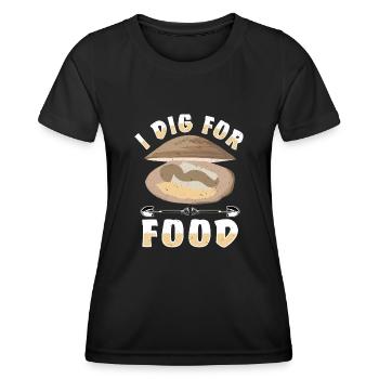 Mussels Seafood - Women's Functional T-Shirt - black - Front - AI Model Female 172 light (172cm)