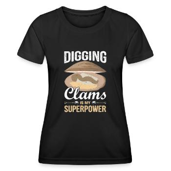 Mussels Seafood - Women's Functional T-Shirt - black - Front - AI Model Female 172 light (172cm)