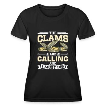 Mussels Seafood - Women's Functional T-Shirt - black - Front - AI Model Female 172 light (172cm)