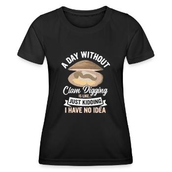 Mussels Seafood - Women's Functional T-Shirt - black - Front - AI Model Female 172 light (172cm)