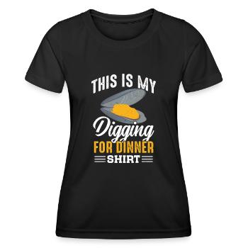 Mussels Seafood - Women's Functional T-Shirt - black - Front - AI Model Female 172 light (172cm)