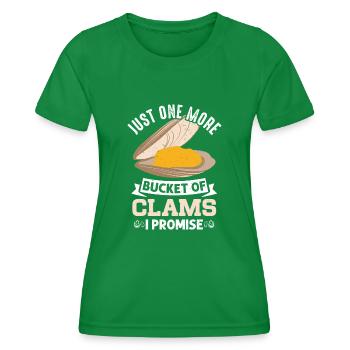 Moules Fruits de mer - T-shirt sport Femme - vert - Devant - AI Model Female 172 dark (172cm)