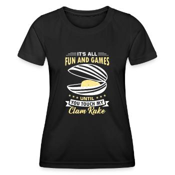 Mussels Seafood - Women's Functional T-Shirt - black - Front - AI Model Female 172 light (172cm)