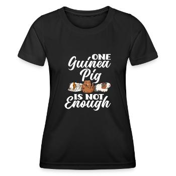 Meerschweinchen - Frauen Funktions-T-Shirt - Schwarz - Vorne - AI Model Female 172 light (172cm)