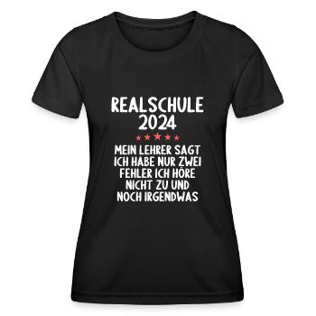 Lycée Jeunes Filles Lycée 2024 - T-shirt sport Femme - noir - Devant - AI Model Female 172 light (172cm)