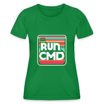Exécuter Cmd 35 - T-shirt sport Femme - vert - Devant - AI Model Female 172 dark (172cm)