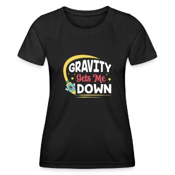 Spaceship Techniker Raumfahrt Space Shuttle - Frauen Funktions-T-Shirt - Schwarz - Vorne - AI Model Female 172 light (172cm)