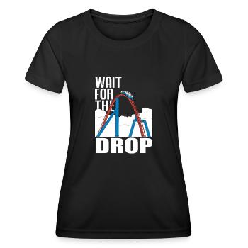 Lusitges Roller Coaster cadeau - T-shirt sport Femme - noir - Devant - AI Model Female 172 light (172cm)