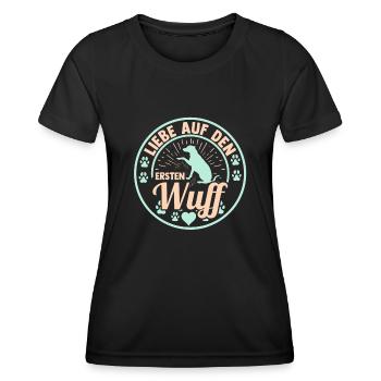 Chien Propriétaire De Chien Propriétaire De Chien Motif Chiens - T-shirt sport Femme - noir - Devant - AI Model Female 172 light (172cm)