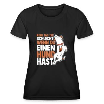 Chien Propriétaire De Chien Propriétaire De Chien Motif Chiens - T-shirt sport Femme - noir - Devant - AI Model Female 172 light (172cm)