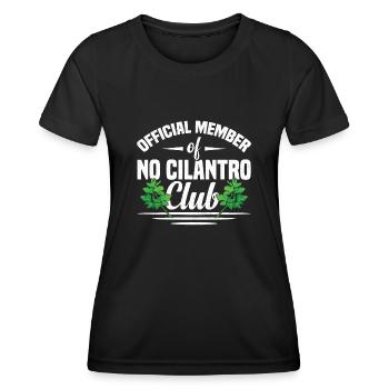 Anti coriander - Women's Functional T-Shirt - black - Front - AI Model Female 172 light (172cm)