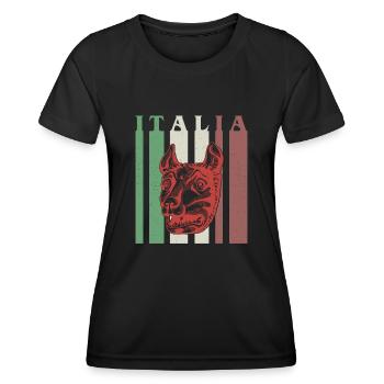 Wolf Rome Italie Italia Vacances Histoire - T-shirt sport Femme - noir - Devant - AI Model Female 172 light (172cm)