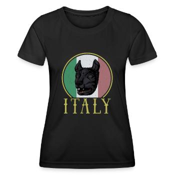 Loup Rome Mythologie Antique Italie Histoire - T-shirt sport Femme - noir - Devant - AI Model Female 172 light (172cm)