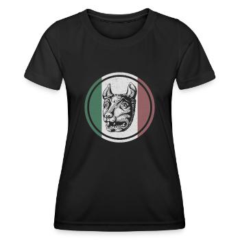 Histoire romaine Loup Rome Italie Antiquités - T-shirt sport Femme - noir - Devant - AI Model Female 172 light (172cm)