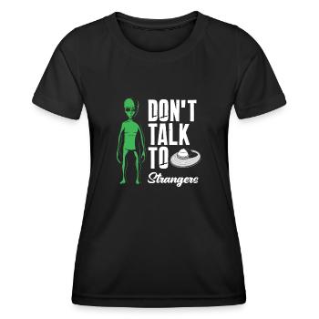 Aliens Aliens Alien - Frauen Funktions-T-Shirt - Schwarz - Vorne - AI Model Female 172 light (172cm)