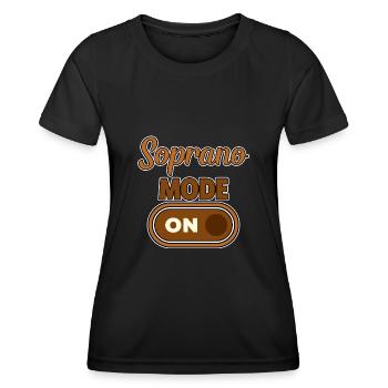 Soprano Mode On 2 - Frauen Funktions-T-Shirt - Schwarz - Vorne - AI Model Female 172 light (172cm)