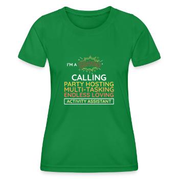 Proud Activity Assistant Appreciation - Frauen Funktions-T-Shirt - Kelly Green - Vorne - AI Model Female 172 dark (172cm)