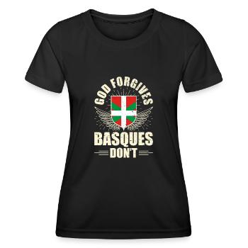 Euzkadi Sprache Euskal Herria Basken Spanien - Frauen Funktions-T-Shirt - Schwarz - Vorne - AI Model Female 172 light (172cm)