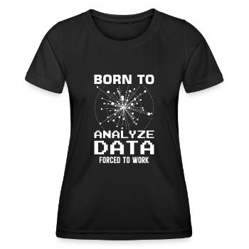 Machine Learning Algorithmen KI Datenanalyst - Frauen Funktions-T-Shirt - Schwarz - Vorne - AI Model Female 172 light (172cm)