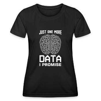 Machine Learning Algorithms AI Data Analyst - Women's Functional T-Shirt - black - Front - AI Model Female 172 light (172cm)