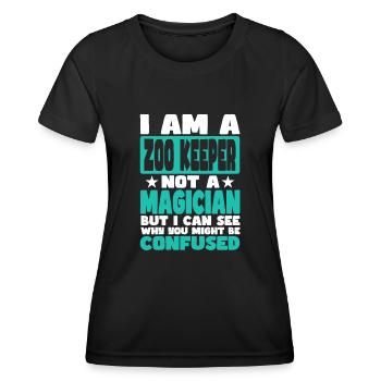 Zoo Keeper - Women's Functional T-Shirt - black - Front - AI Model Female 172 light (172cm)