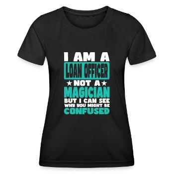 Agente de crédit - T-shirt sport Femme - noir - Devant - AI Model Female 172 light (172cm)
