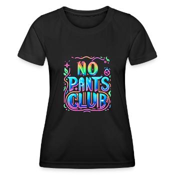 No Pants Club 5 - Women's Functional T-Shirt - black - Front - AI Model Female 172 light (172cm)